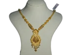 22K Gold Floral Design Pendant Necklace madurai