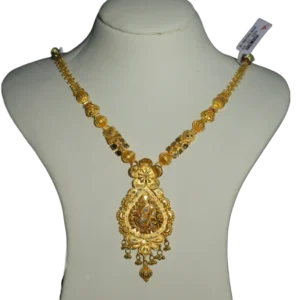 22K Gold Floral Design Pendant Necklace madurai