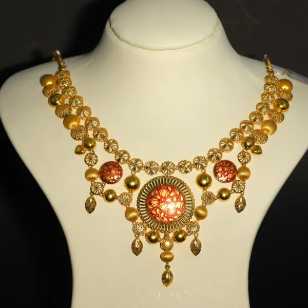 Elegant 22K Gold Necklace - 40.200 grams, Madurai Near Meenakshi Amman Temple