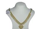 Exquisite 22k Gold Mango Motif Necklace - Indian Elegance