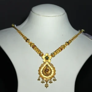 Stylish 22k Gold Necklace in Madurai: Festive & Function Wear, 20.160g