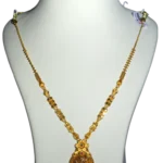 Madurai Gold Haram Chain with Pink Flower Pendant - Local SEO Jewelry