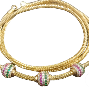 24K Gold Mugappu Thali Chain by Raam Nagai Maligai, Madurai