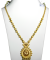 22k Gold Haram Chain with Floral Pendant in madurai