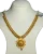 Elegant Gold Necklace with Floral and Mango Design