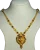 22K Gold Peacock Pendant Necklace